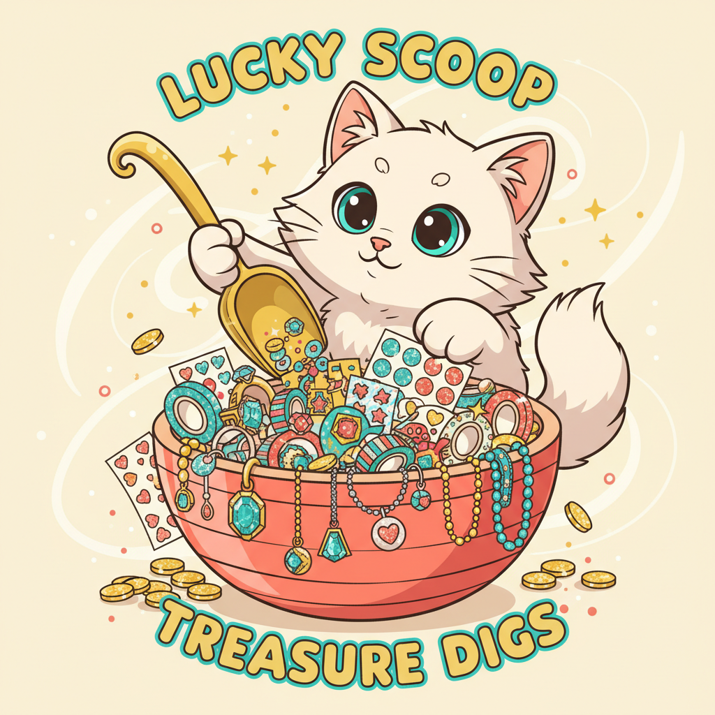 Cat Scooping Jewelry Bowl
